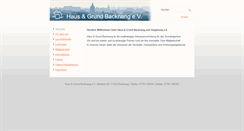 Desktop Screenshot of hausundgrund-backnang.de